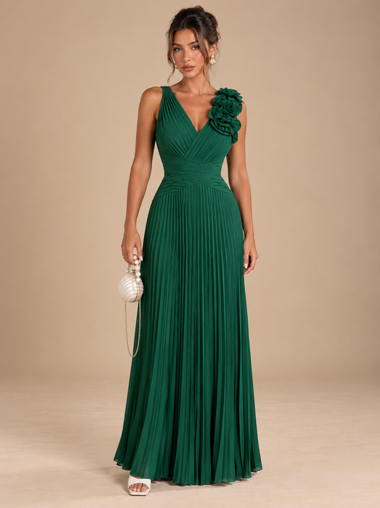 ESMERALDA PLEATED DRESS